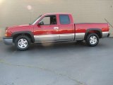 2003 Victory Red Chevrolet Silverado 1500 LS Extended Cab #50231041