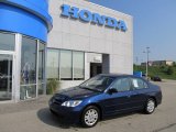 2005 Eternal Blue Pearl Honda Civic LX Sedan #50268115