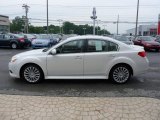 Satin White Pearl Subaru Legacy in 2010