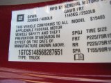2006 GMC Canyon SL Regular Cab Info Tag