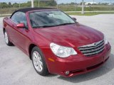 2008 Inferno Red Crystal Pearl Chrysler Sebring Touring Convertible #438820