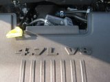 2011 Dodge Dakota Lone Star Extended Cab 4.7 Liter Flex-Fuel SOHC 16-Valve V8 Engine
