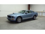 2005 Windveil Blue Metallic Ford Mustang V6 Deluxe Coupe #50330025