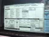 2011 GMC Sierra 1500 SL Crew Cab 4x4 Window Sticker