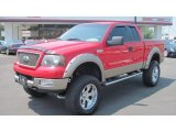 2005 Bright Red Ford F150 Lariat SuperCab 4x4 #50329707