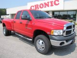 2003 Flame Red Dodge Ram 3500 ST Quad Cab 4x4 Dually #50380324