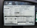 2011 Chevrolet Aveo LT Sedan Window Sticker