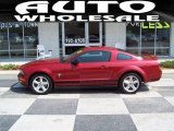 2008 Dark Candy Apple Red Ford Mustang V6 Premium Coupe #50380563
