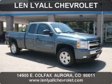 2009 Blue Granite Metallic Chevrolet Silverado 1500 LT Extended Cab 4x4 #50380218