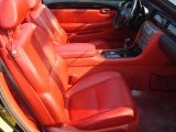 2005 Lexus SC 430 Pebble Beach Edition Pimento Red Interior
