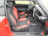 2010 Mini Cooper John Cooper Works Hardtop Rooster Red Leather/Carbon Black Interior