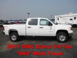 2011 Summit White GMC Sierra 2500HD Work Truck Crew Cab 4x4 #50380852