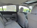 2012 Honda Civic EX-L Sedan Gray Interior