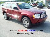 2007 Red Rock Crystal Pearl Jeep Grand Cherokee Limited 4x4 #50443389