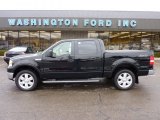 2008 Black Ford F150 Lariat SuperCrew 4x4 #50463033