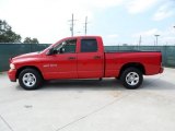 Flame Red Dodge Ram 1500 in 2003