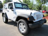 Bright White Jeep Wrangler in 2011