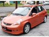 2008 Blaze Orange Metallic Honda Fit Sport #50466199