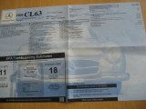 2008 Mercedes-Benz CL 63 AMG Window Sticker