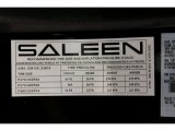 2005 Ford Mustang Saleen S281 Supercharged Coupe Info Tag