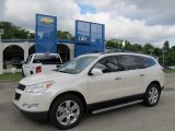 2011 White Diamond Tricoat Chevrolet Traverse LT AWD #50501779