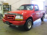 1999 Bright Red Ford Ranger XLT Regular Cab #50502208