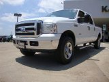 2005 Oxford White Ford F250 Super Duty Lariat Crew Cab 4x4 #50502098