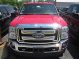 Vermillion Red Ford F350 Super Duty in 2011