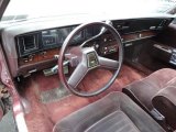 1989 Chevrolet Caprice Classic Brougham Sedan Maroon Interior