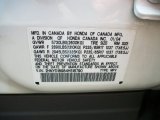 2004 Acura MDX Touring Info Tag