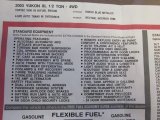 2003 GMC Yukon XL SLT 4x4 Window Sticker