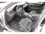 2009 Audi A8 4.2 quattro Black Valcona Leather Interior