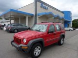 2003 Flame Red Jeep Liberty Sport 4x4 #50549961