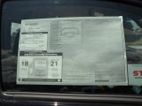 2011 Toyota Tacoma Regular Cab 4x4 Window Sticker