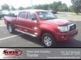 2007 Impulse Red Pearl Toyota Tacoma V6 PreRunner Double Cab #50549808