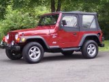 1998 Chili Pepper Red Pearl Jeep Wrangler Sport 4x4 #50601097