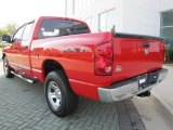 Flame Red Dodge Ram 1500 in 2008