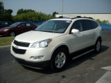 2011 White Diamond Tricoat Chevrolet Traverse LT #50648865