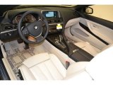 2012 BMW 6 Series 650i Convertible Ivory White Nappa Leather Interior