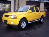 2001 Solar Yellow Nissan Frontier SE V6 Crew Cab 4x4 #5054701