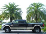 2011 Brilliant Black Crystal Pearl Dodge Ram 3500 HD Laramie Crew Cab 4x4 Dually #50690338