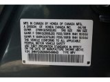 2008 Acura MDX  Info Tag