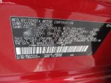 2008 RAV4 Color Code for Barcelona Red Pearl - Color Code: 3R3