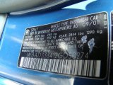 2002 BMW 5 Series 525i Wagon Info Tag