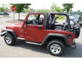 Chili Pepper Red Pearlcoat Jeep Wrangler in 1999