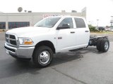 2011 Bright White Dodge Ram 3500 HD ST Crew Cab 4x4 Chassis #50768978