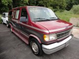 1992 Electric Currant Red Metallic Ford E Series Van E150 Passenger Conversion Van #50768837