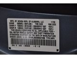 2009 Odyssey Color Code for Ocean Mist Metallic - Color Code: B530M