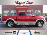 2009 Inferno Red Crystal Pearl Dodge Ram 1500 Laramie Crew Cab 4x4 #50827803