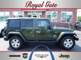 2009 Jeep Green Metallic Jeep Wrangler Unlimited Sahara 4x4 #50827811